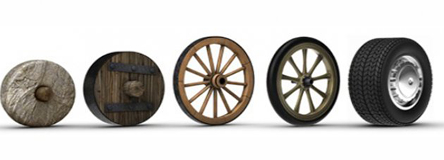 Evolución de la rueda